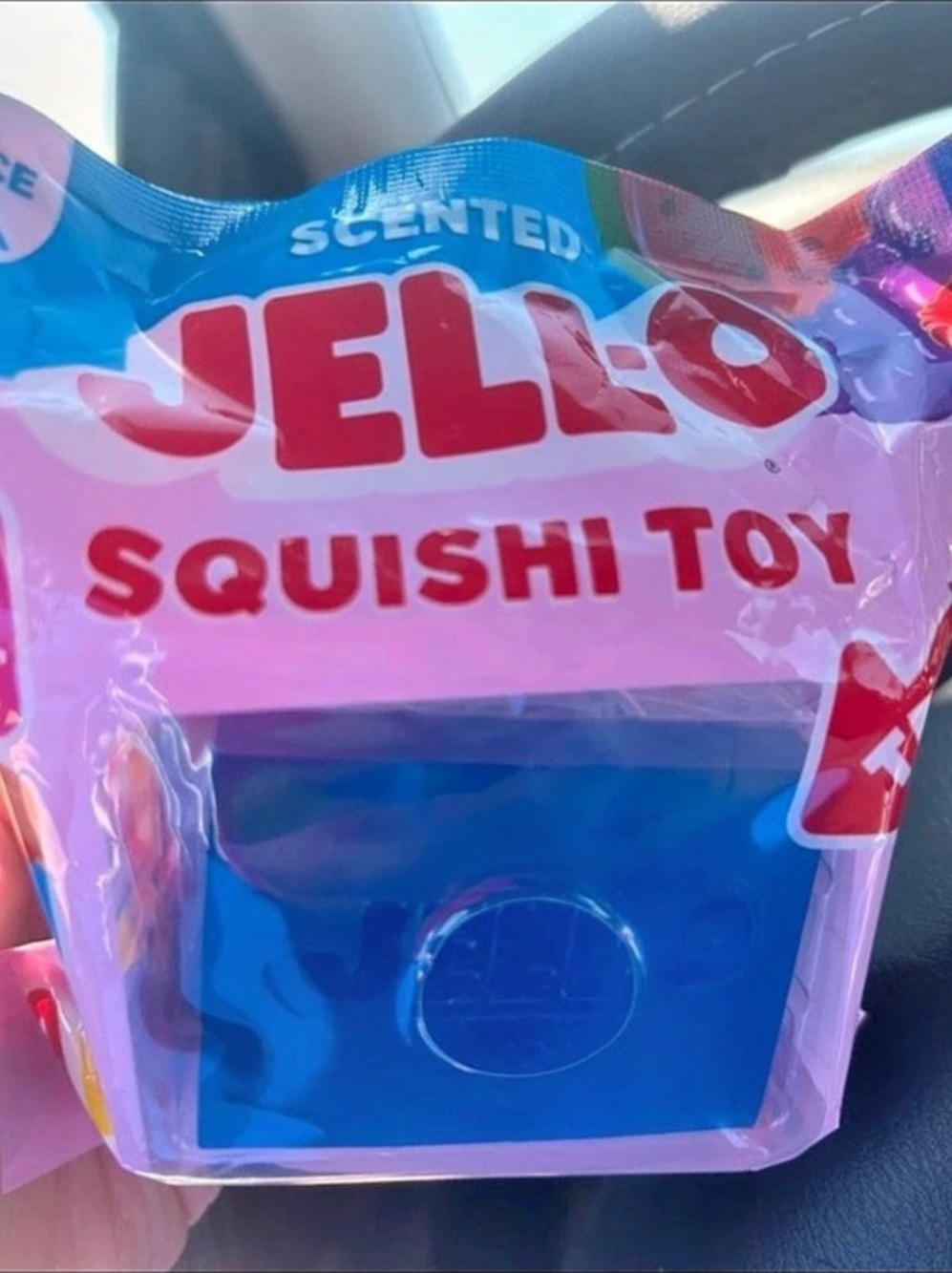 JELL-O Raspberry Scented Squishi Toy Blue